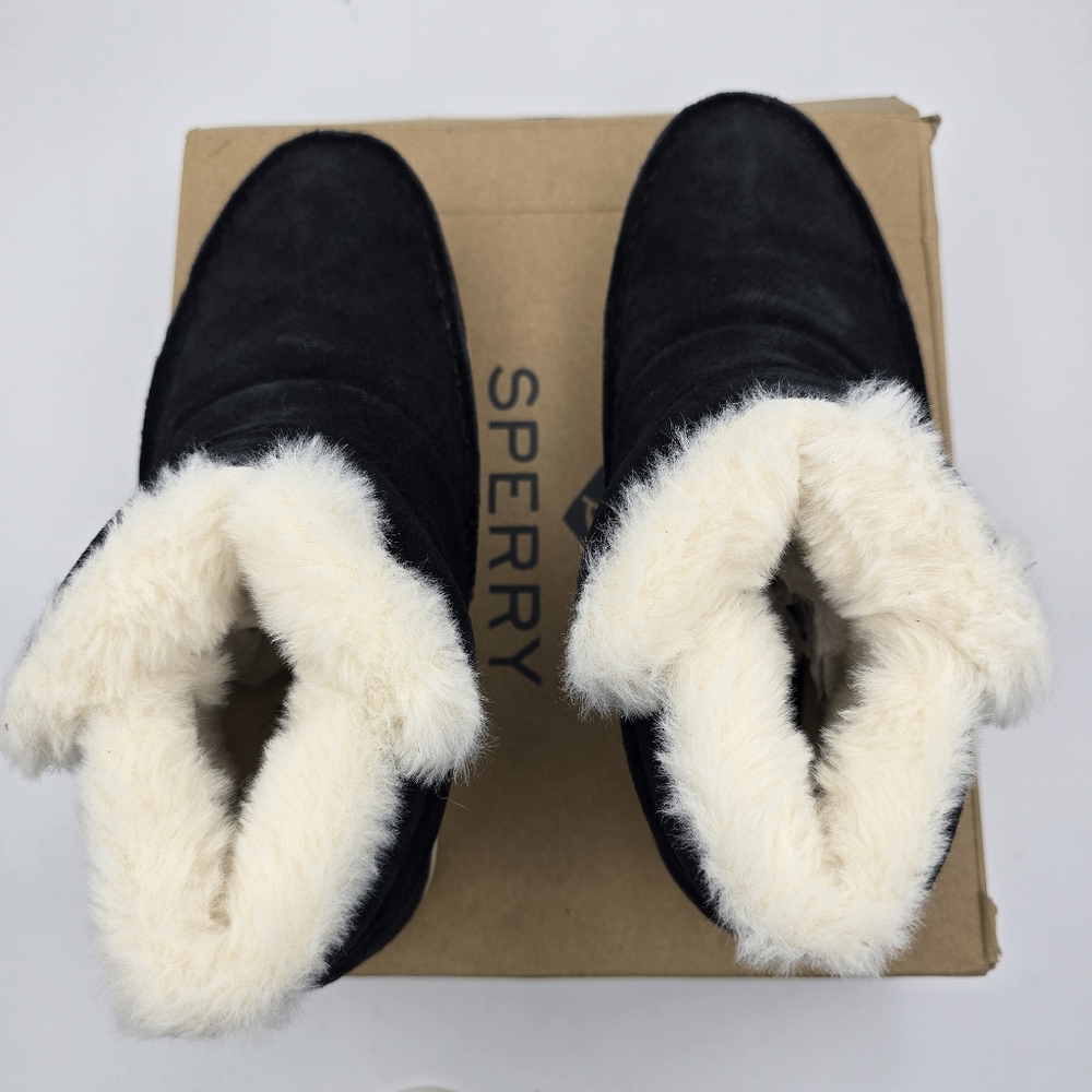 NIB Sperry Moc-Sider Booties, Black, Women's 5.5M - Picture 10 of 16